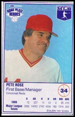 34 Pete Rose